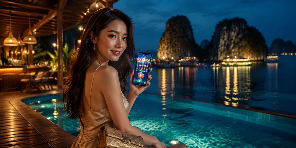 Người chơi tham gia trò chơi xổ số truyền thống tại Hạ Long